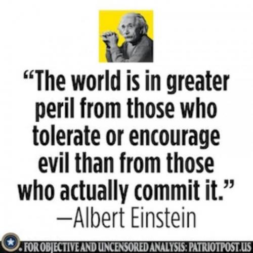 einstein on evil