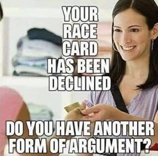 race card declined
