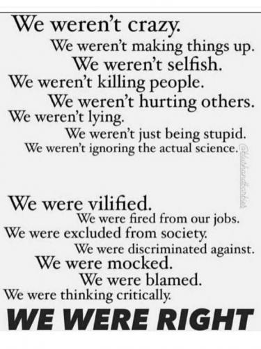 WE WEREN'T CRAZY   GETTR