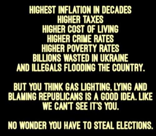 no wonder you have to steal elections