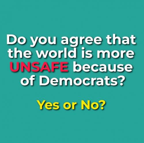 X unsafe because Democrats