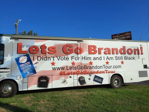 Let's Go Brandon -- Black Man Truck