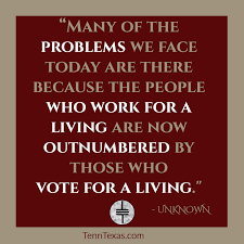Politics, Government -- Voters outnumber the Workers