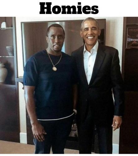 Birds of a feather homies p diddy and obama.960px