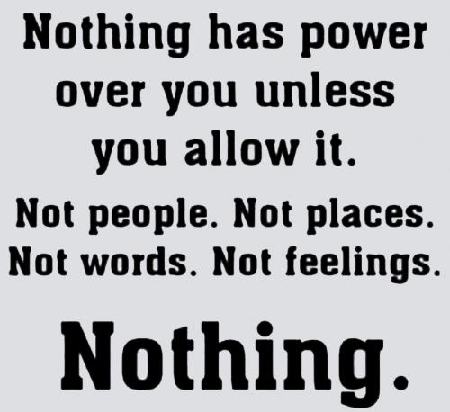 M nothing has power