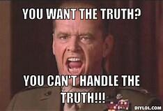 Jack Nicholson, Tom Cruise, A Few Good Men -- 'You can't handle the truth'