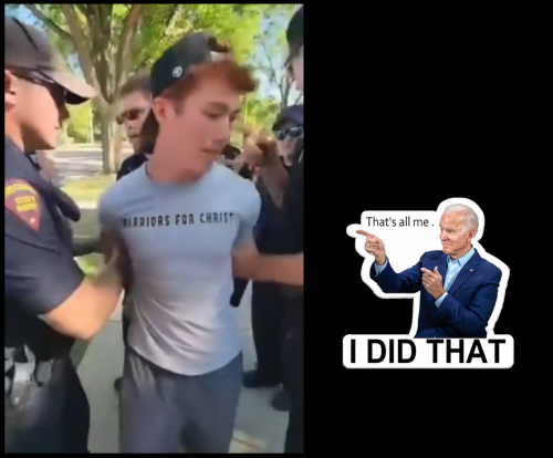 CHRISTIANS ARRESTED FOR FREE SPEECH