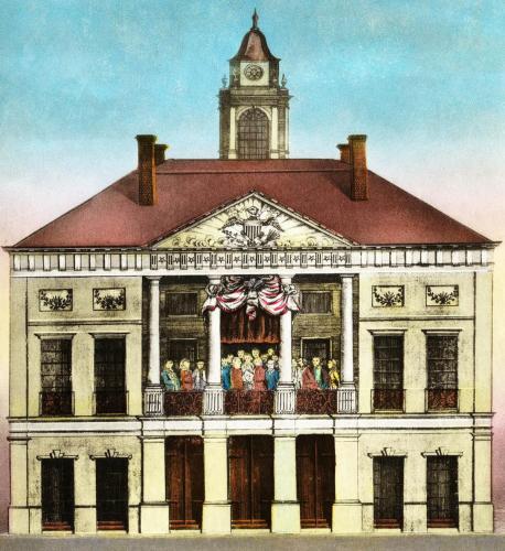 George Washington's 1789 Inauguration (Federal Hall)