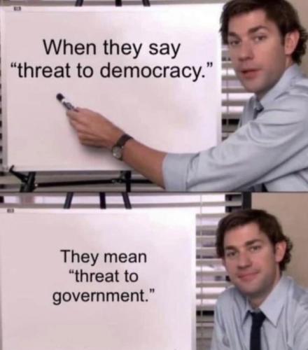 M threat to government