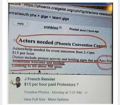 craigslist democrat protests