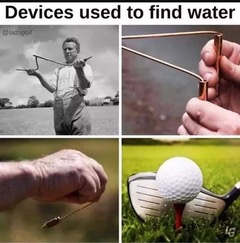 Divining Rod, Divination, Water Dowsing, Golf