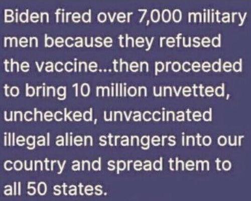 M fired 7000 military
