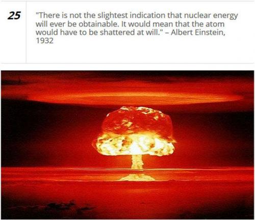 Albert Einstein, Atomic Energy -- Nuclear Energy Unobtainable, Atom Unshatterable