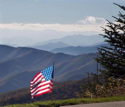 Flag - With mountains 2