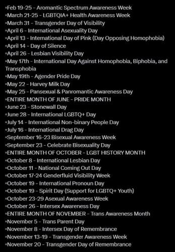 GAY VISIBILITY DAYS