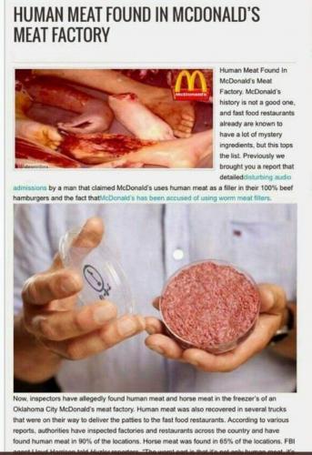 McDonald'sHumanMeat