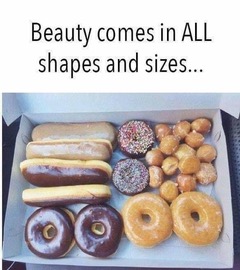 Donuts -- Beauty in all Shapes & Sizes
