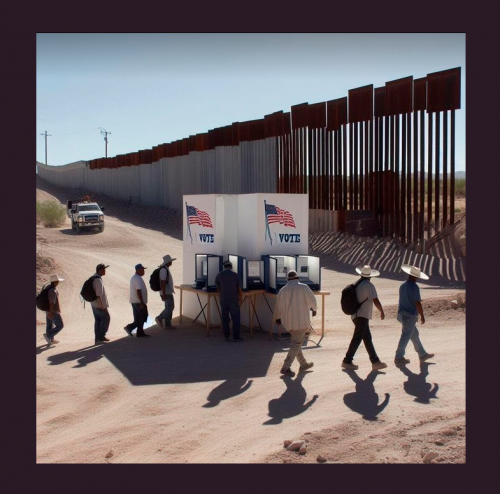 Voting booths for illegals