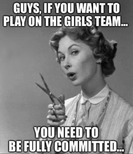 M fully committed girls team