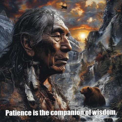 042924 - Patience is the companion of wisdom.