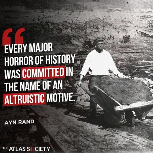Ayn Rand - Altruism before Dictatorship Horrors