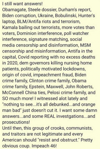 still want answers