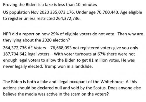 Biden is a fake
