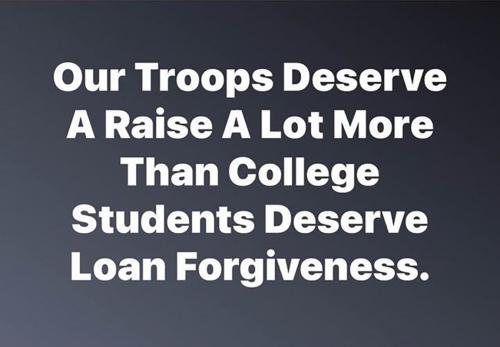 B our troops