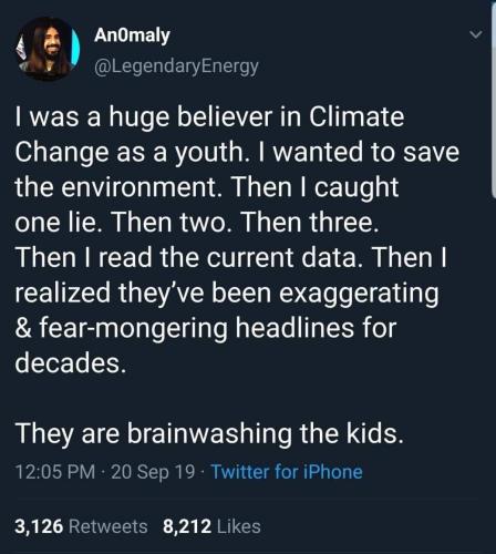 CLIMATE CHANGE HOAX  GETTR
