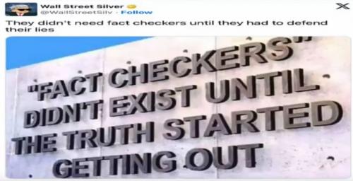 FactCheckersDidntExistUntilTheTruthStartedGettingOut