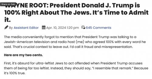 DJT on jews