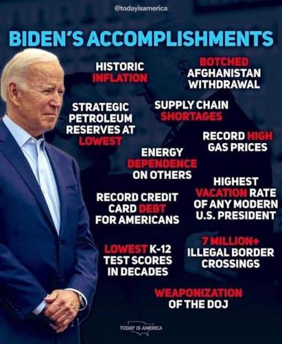 M Biden accomplishments