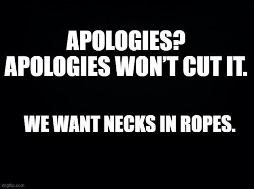 apologies