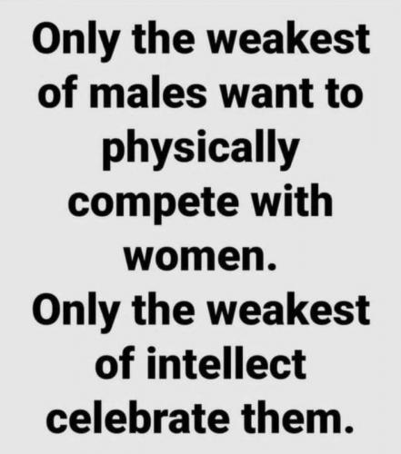 M weakest of males