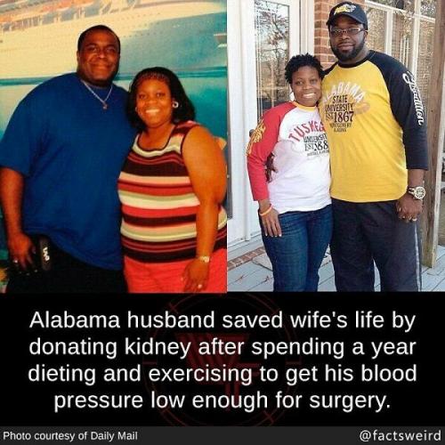 Husband, Wife -- Kidney Donation (year of dieting, diabetes)