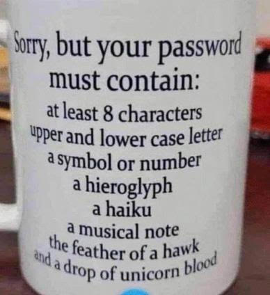 Password, Coffee Cup -- Nightware Joke