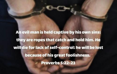 041324 - Prov 5; 22-23-Evil man
