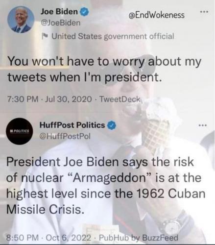 Joseph Robinette Biden Jr, - nuclear war
