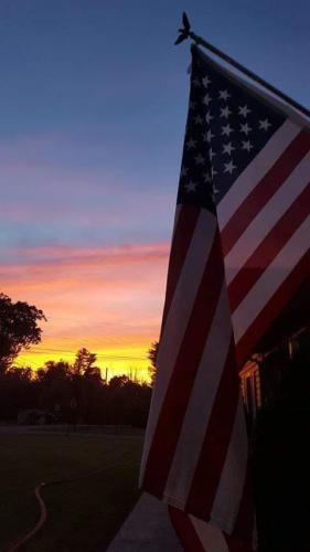 Flag - With sunset