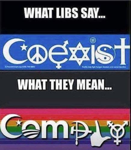 coexist democrats comply