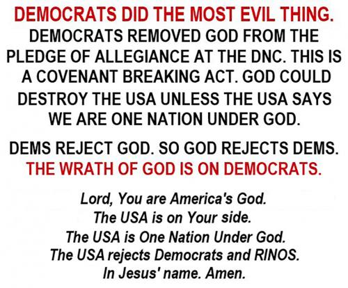 USA Democrats evil