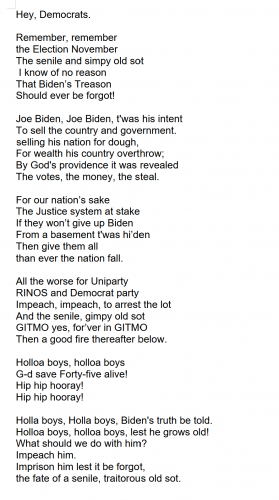 Remember rememeber elections november