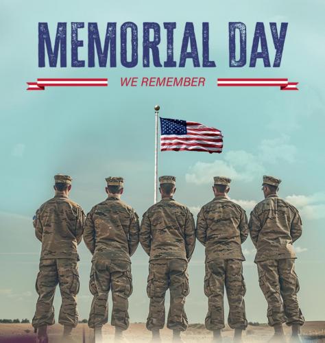 Memorial Day 2024, Lucas Financial Services - We Remember (USA Flag, Soldiers)