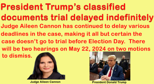 Trump Case Delayed