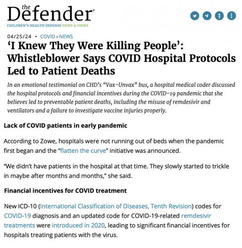 CHD vax testimony