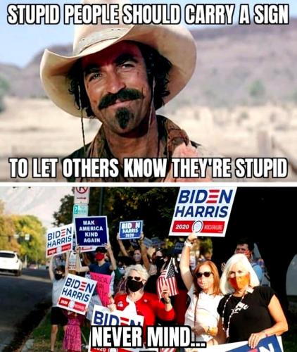 Stupid People Should Carry a Sign