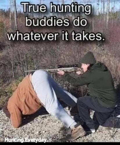 hunting buddies