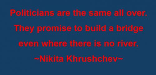 B politicians promise