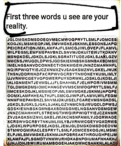 First 3 words