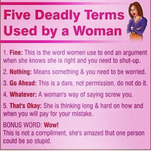 5 deadly terms